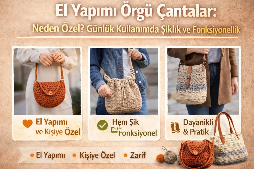 El Yapımı Örgü Çantalar: Neden Özel? Günlük Kullanımda Şıklık ve Fonksiyonellik