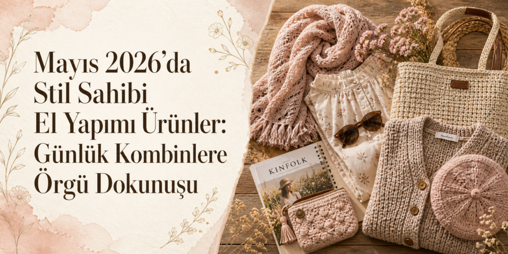 Mayıs 2026’da Stil Sahibi El Yapımı Ürünler: Günlük Kombinlere Örgü Dokunuşu