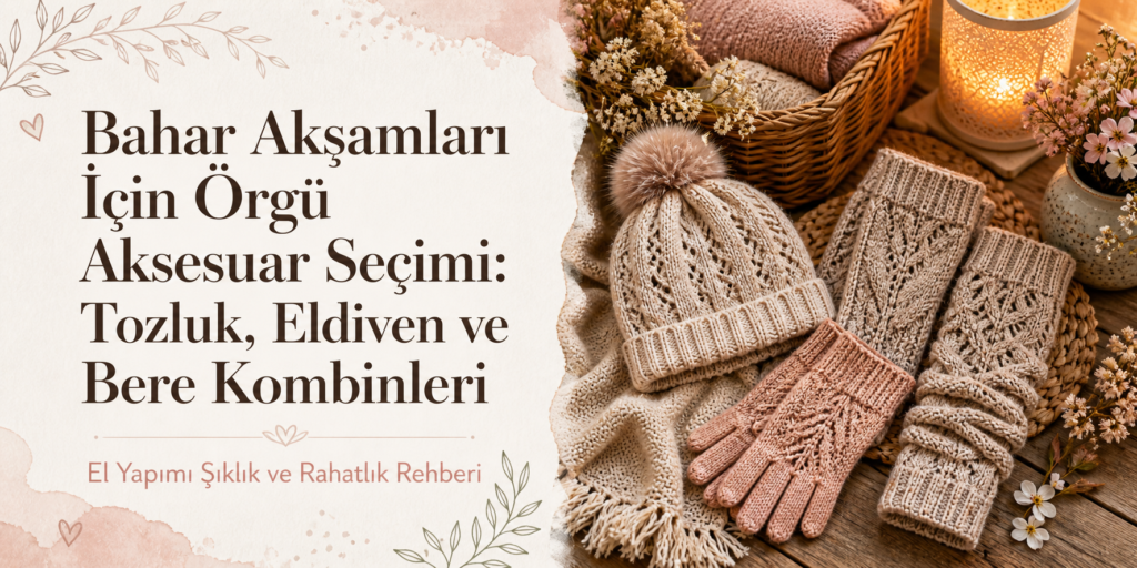 Bahar Akşamları İçin Örgü Aksesuar Seçimi: Tozluk, Eldiven ve Bere Kombinleri