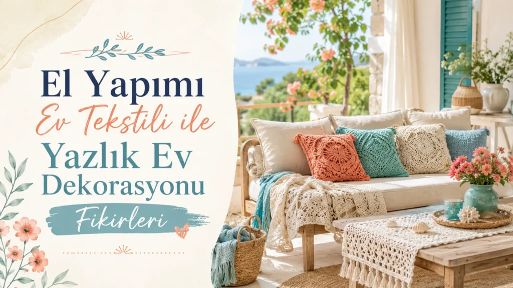El Yapımı Ev Tekstili ile Yazlık Ev Dekorasyonu Fikirleri