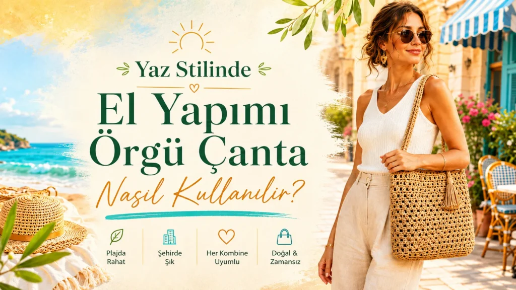 Yaz Stilinde El Yapımı Örgü Çanta Nasıl Kullanılır?
