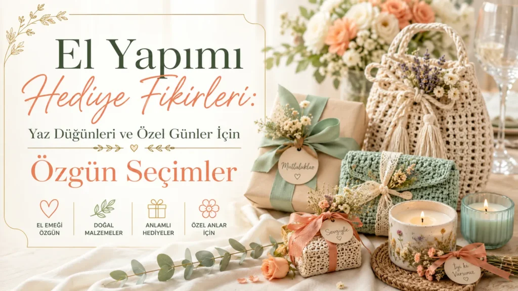 El Yapımı Hediye Fikirleri: Yaz Düğünleri ve Özel Günler İçin Özgün Seçimler