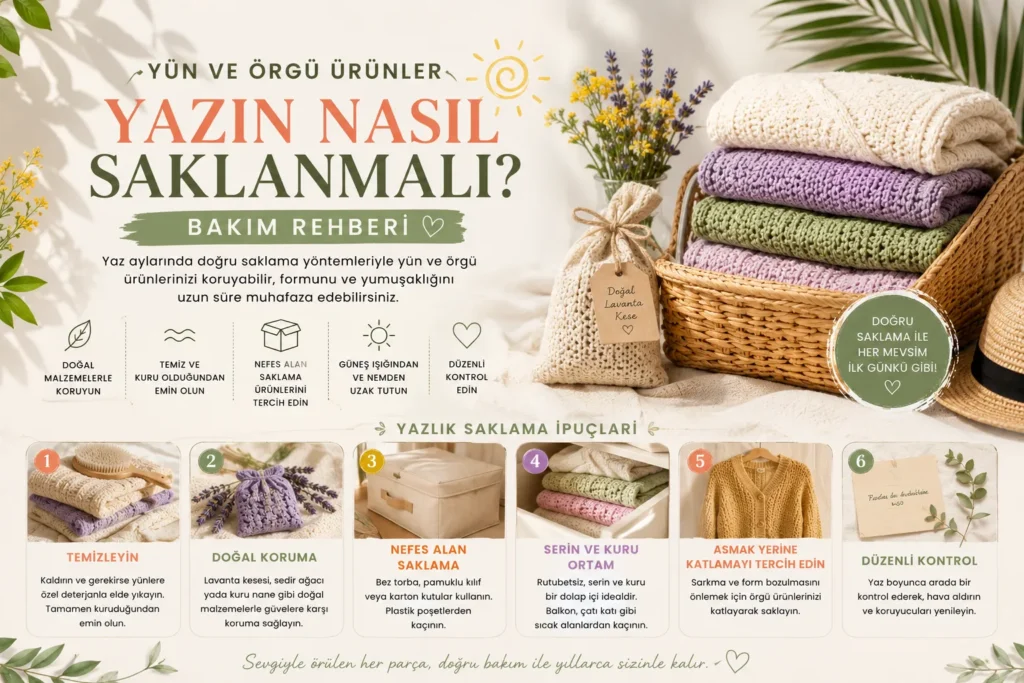 Yün ve Örgü Ürünler Yazın Nasıl Saklanmalı? Bakım Rehberi